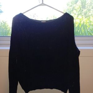 black sweater